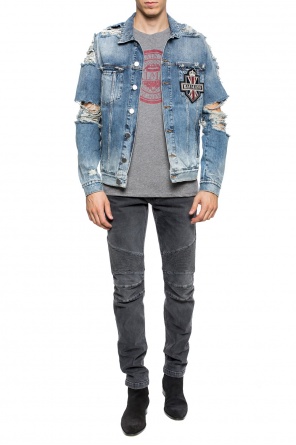 T-shirt with a printed logo, zdjęcie 2 T-shirt with a printed logo od Balmain